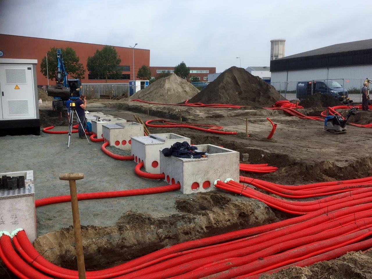 Grondwerk leidingen Qbuzz buizen10